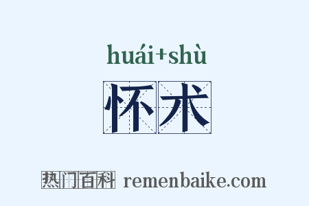 怀术是什么意思的图片